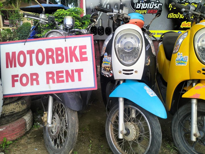 Motorbike for rent Koh Lanta